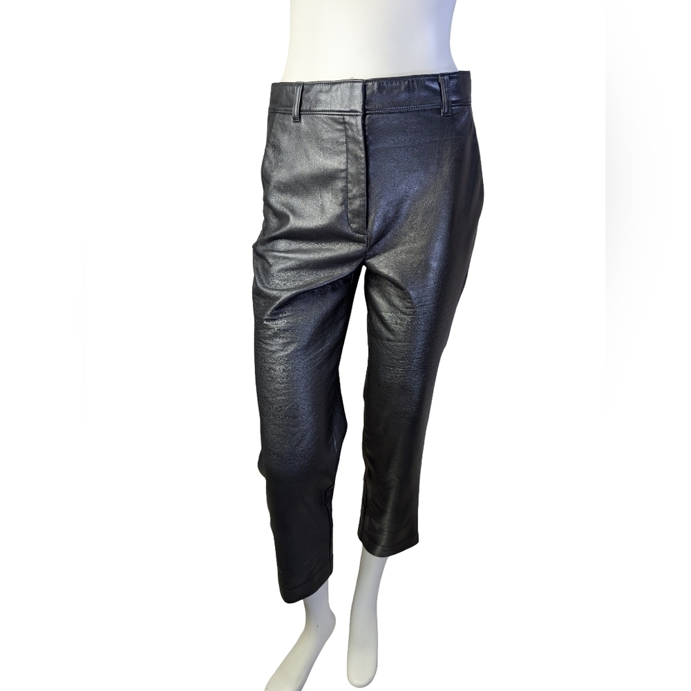 Babaton Aritzia Vegan Leather Straight Leg Pants Size 6